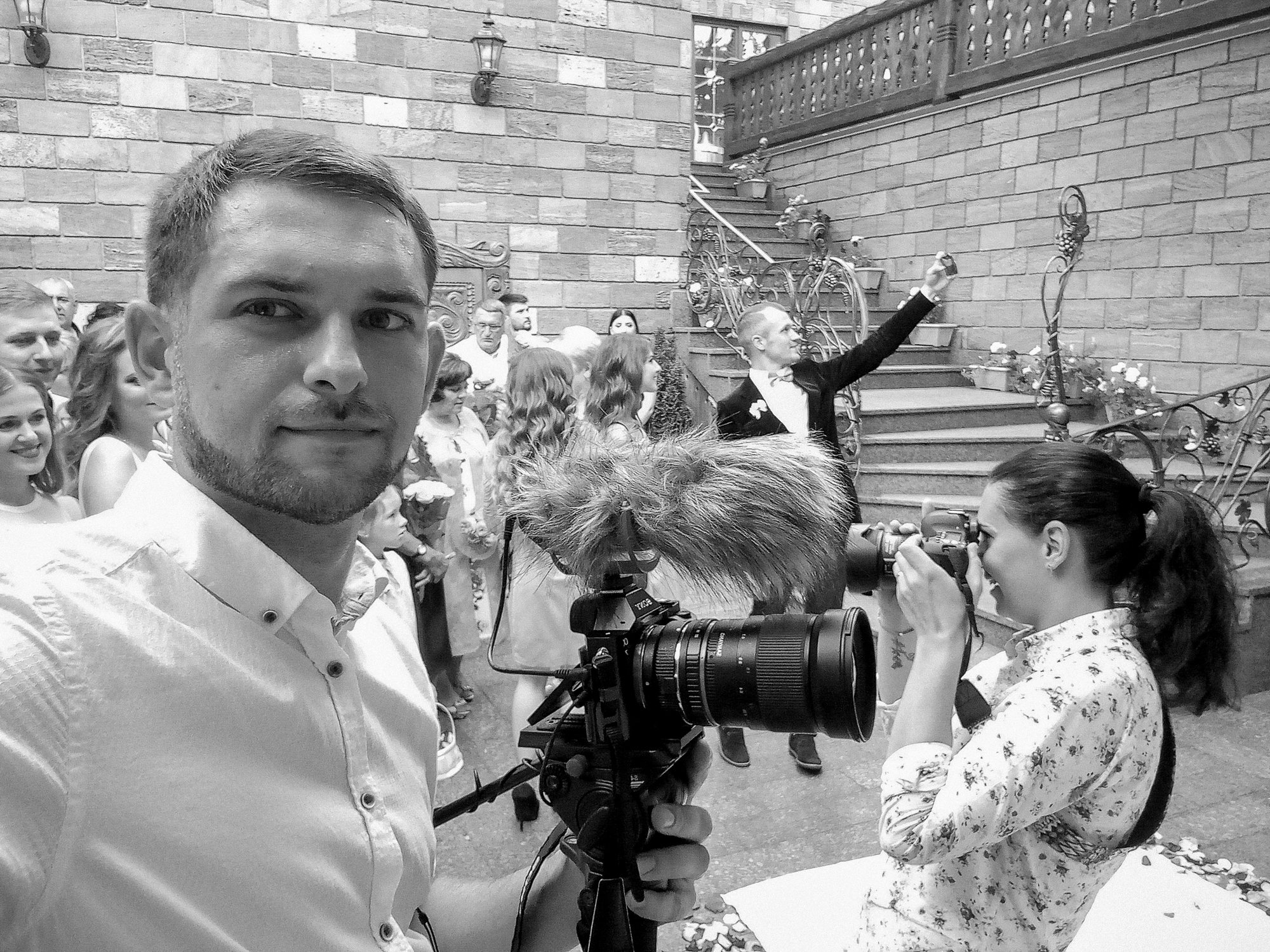 5 Thousand Frames Films team working at a wedding — behind-the-scenes frame 36